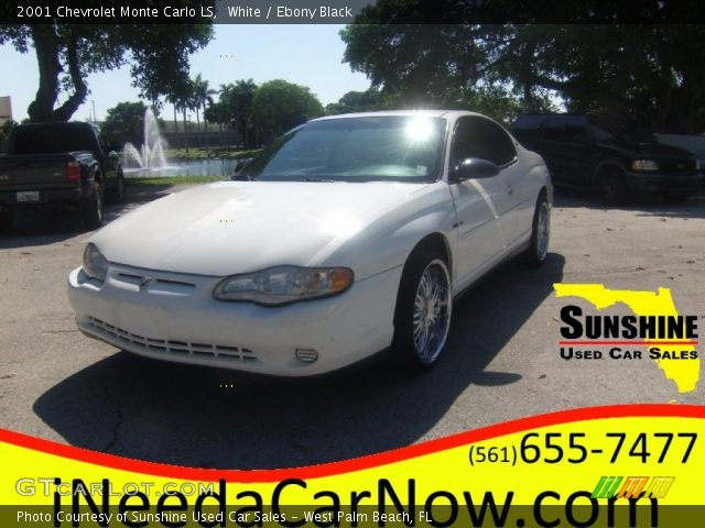 2001 Chevrolet Monte Carlo LS in White