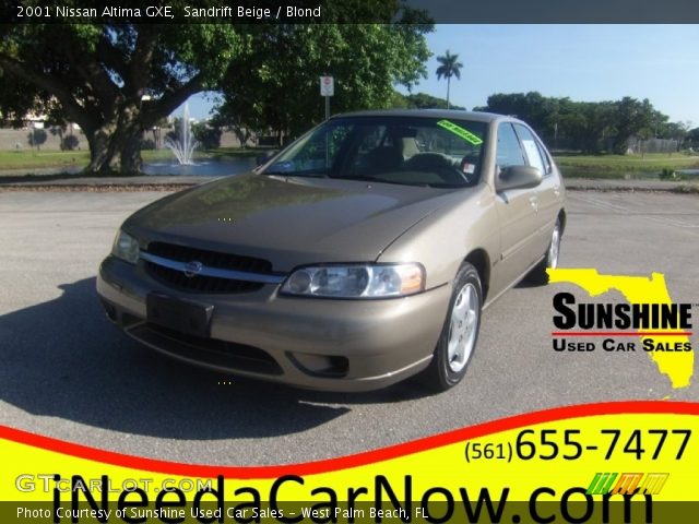 2001 Nissan Altima GXE in Sandrift Beige