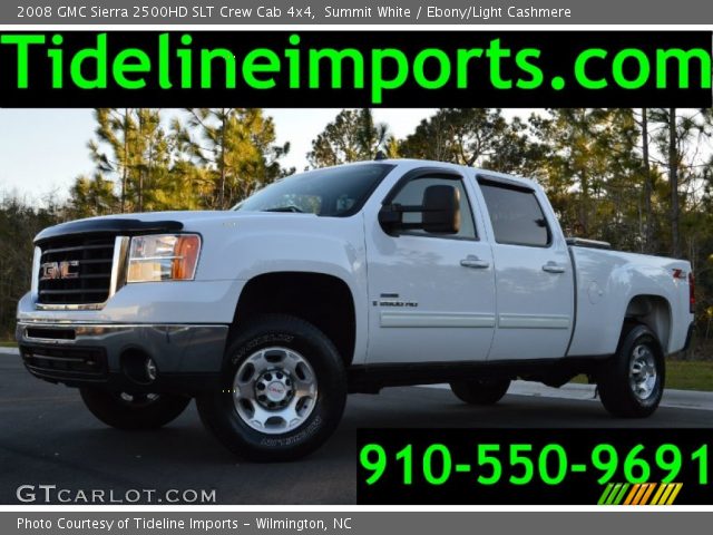 2008 GMC Sierra 2500HD SLT Crew Cab 4x4 in Summit White