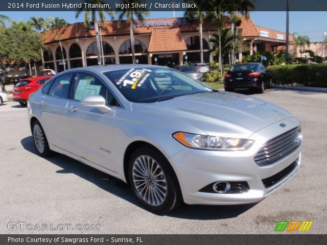 2014 Ford Fusion Hybrid Titanium in Ingot Silver