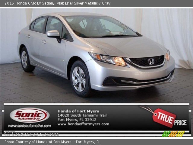 2015 Honda Civic LX Sedan in Alabaster Silver Metallic