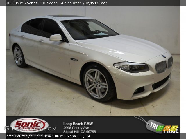 2013 BMW 5 Series 550i Sedan in Alpine White