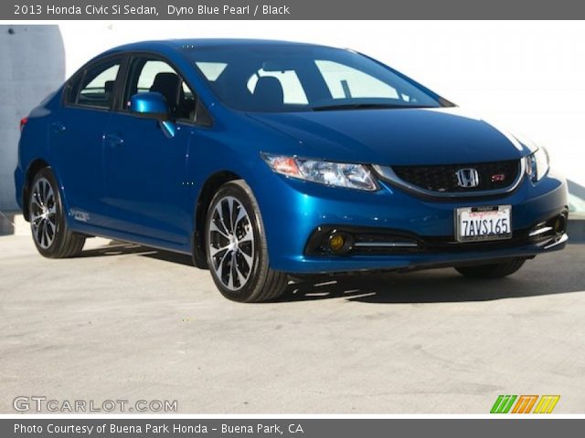 2013 Honda Civic Si Sedan in Dyno Blue Pearl