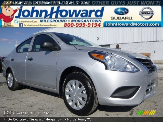 2015 Nissan Versa 1.6 S Sedan in Brilliant Silver
