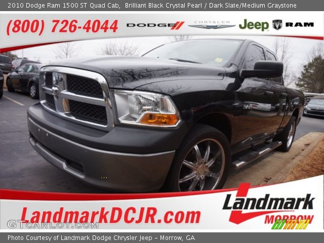 2010 Dodge Ram 1500 ST Quad Cab in Brilliant Black Crystal Pearl