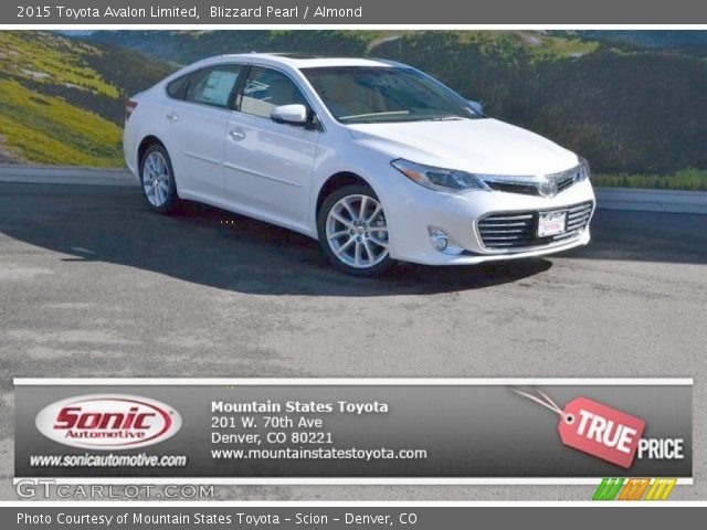 2015 Toyota Avalon Limited in Blizzard Pearl