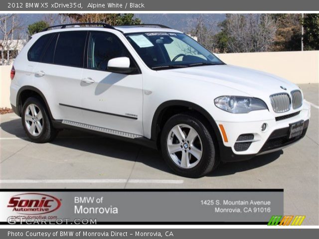 2012 BMW X5 xDrive35d in Alpine White