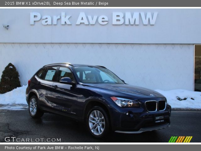 2015 BMW X1 xDrive28i in Deep Sea Blue Metallic
