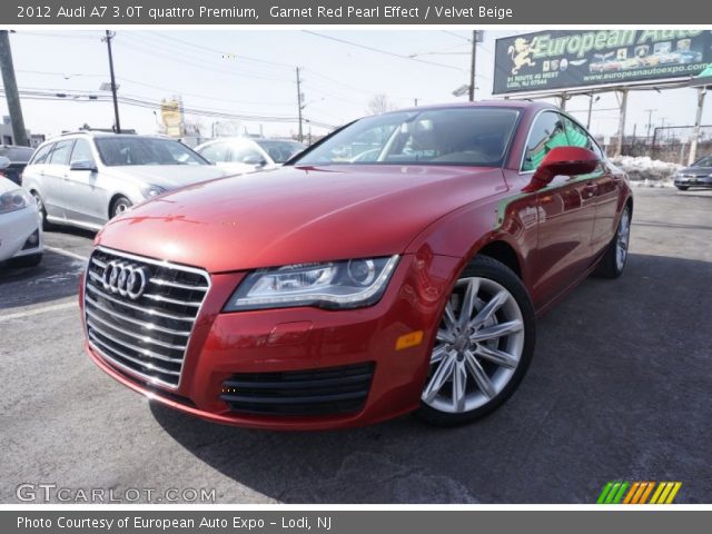 2012 Audi A7 3.0T quattro Premium in Garnet Red Pearl Effect