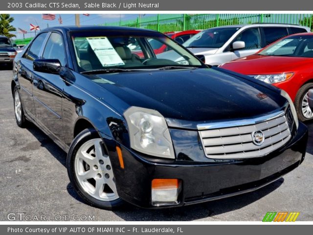 2003 Cadillac CTS Sedan in Sable Black
