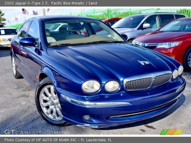 2003 Jaguar X-Type 2.5 in Pacific Blue Metallic