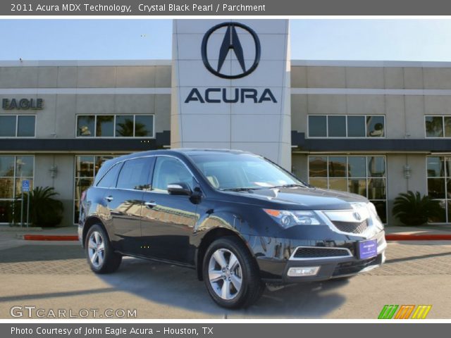 2011 Acura MDX Technology in Crystal Black Pearl