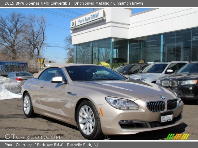 2015 BMW 6 Series 640i Convertible in Orion Silver Metallic