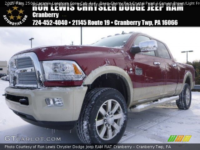 2015 Ram 2500 Laramie Longhorn Crew Cab 4x4 in Deep Cherry Red Crystal Pearl