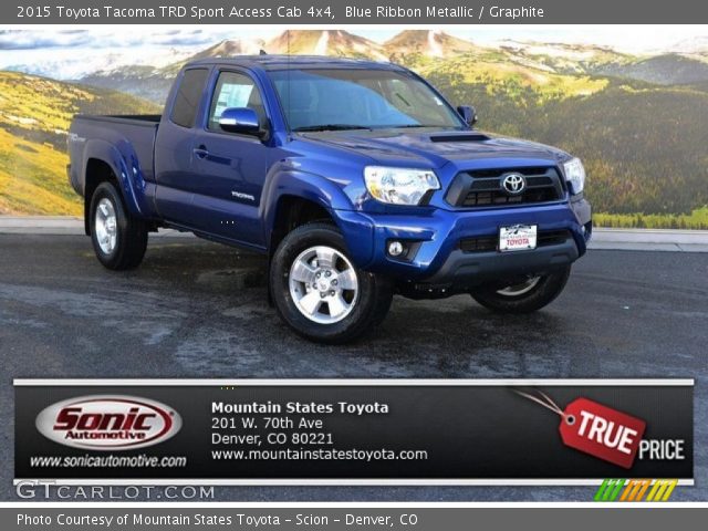 2015 Toyota Tacoma TRD Sport Access Cab 4x4 in Blue Ribbon Metallic