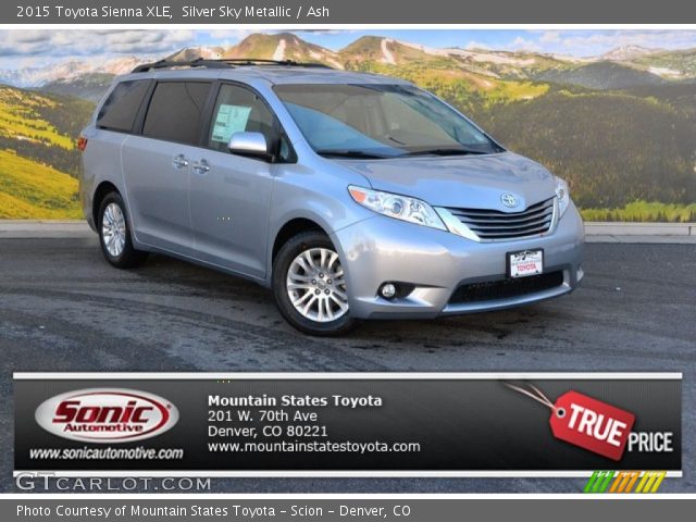 2015 Toyota Sienna XLE in Silver Sky Metallic
