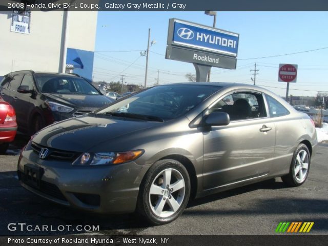 2008 Honda Civic EX-L Coupe in Galaxy Gray Metallic