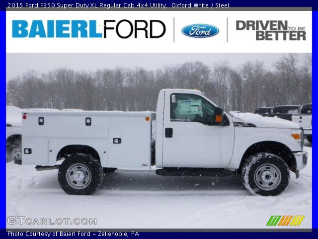 2015 Ford F350 Super Duty XL Regular Cab 4x4 Utility in Oxford White