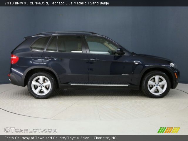 2010 BMW X5 xDrive35d in Monaco Blue Metallic