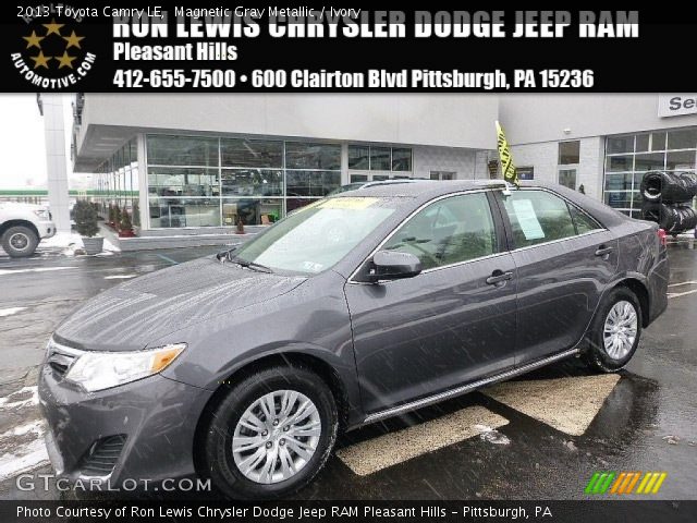 2013 Toyota Camry LE in Magnetic Gray Metallic