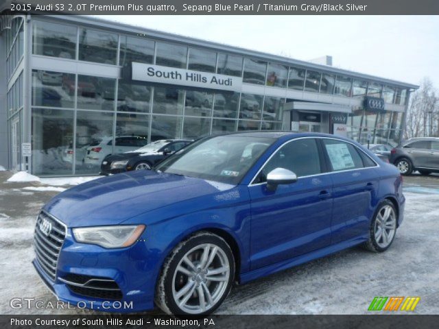 2015 Audi S3 2.0T Premium Plus quattro in Sepang Blue Pearl