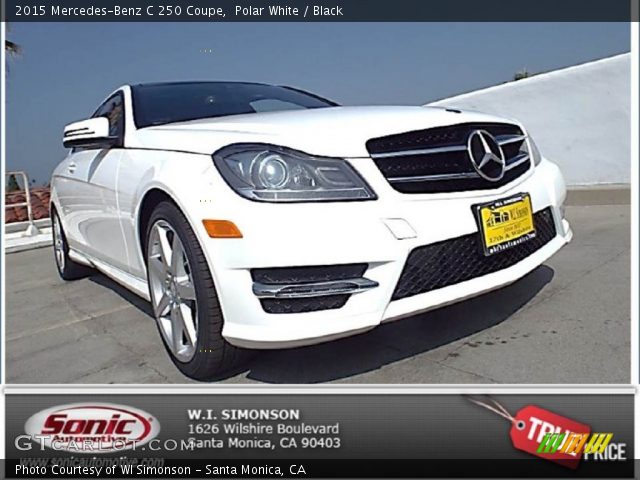 2015 Mercedes-Benz C 250 Coupe in Polar White