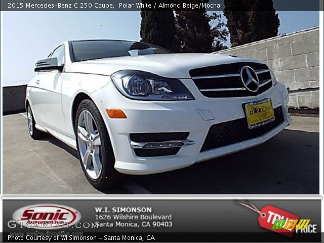 2015 Mercedes-Benz C 250 Coupe in Polar White