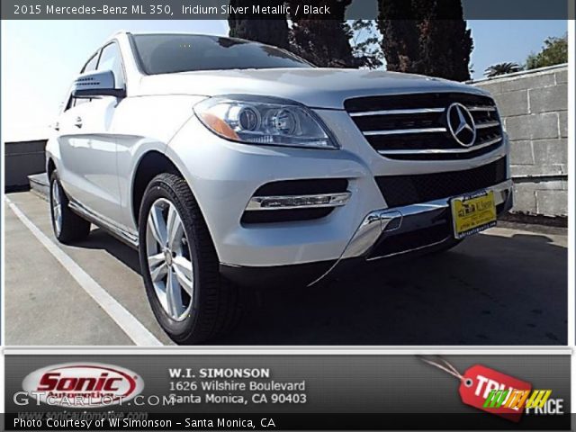 2015 Mercedes-Benz ML 350 in Iridium Silver Metallic