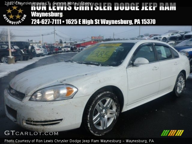 2012 Chevrolet Impala LT in Summit White