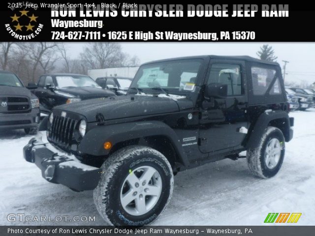 2015 Jeep Wrangler Sport 4x4 in Black