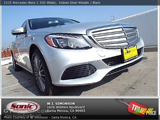 2015 Mercedes-Benz C 300 4Matic in Iridium Silver Metallic