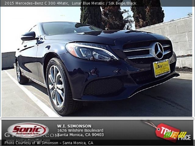 2015 Mercedes-Benz C 300 4Matic in Lunar Blue Metallic