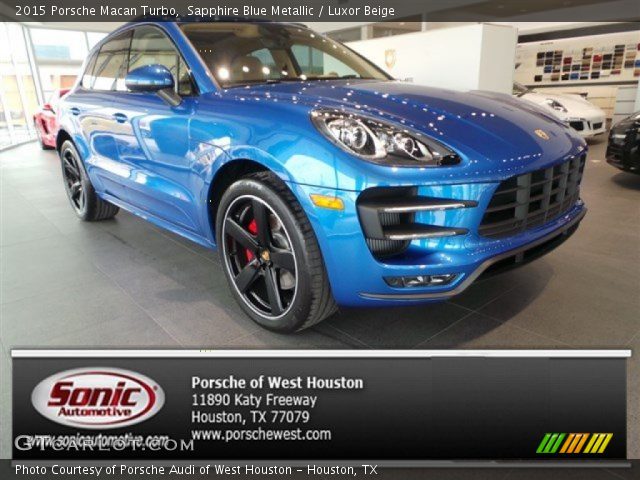 2015 Porsche Macan Turbo in Sapphire Blue Metallic