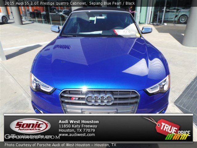 2015 Audi S5 3.0T Prestige quattro Cabriolet in Sepang Blue Pearl