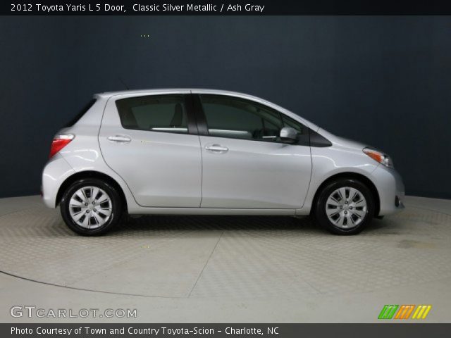 2012 Toyota Yaris L 5 Door in Classic Silver Metallic