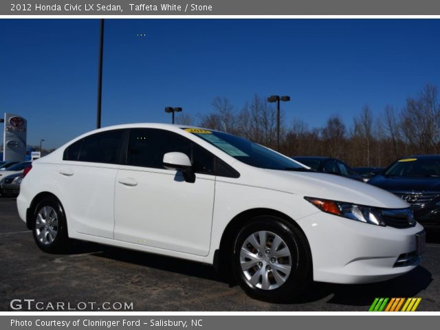 2012 Honda Civic LX Sedan in Taffeta White