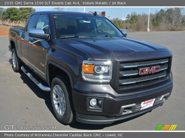 2015 GMC Sierra 1500 SLT Double Cab 4x4 in Iridium Metallic