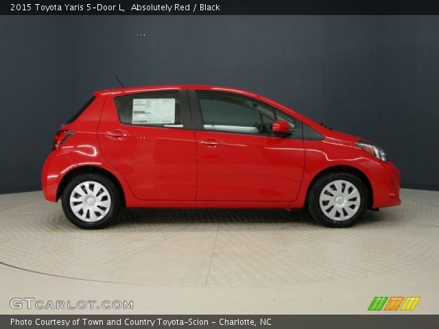 2015 Toyota Yaris 5-Door L in Absolutely Red