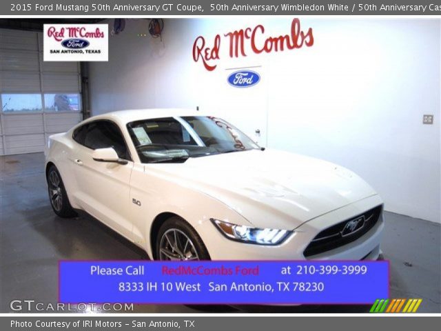 2015 Ford Mustang 50th Anniversary GT Coupe in 50th Anniversary Wimbledon White