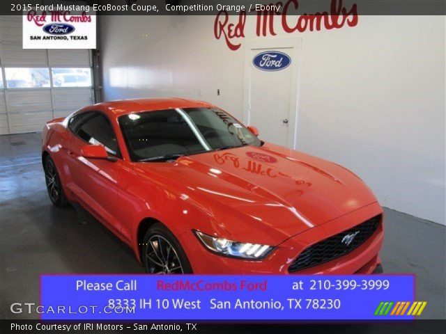 2015 Ford Mustang EcoBoost Coupe in Competition Orange