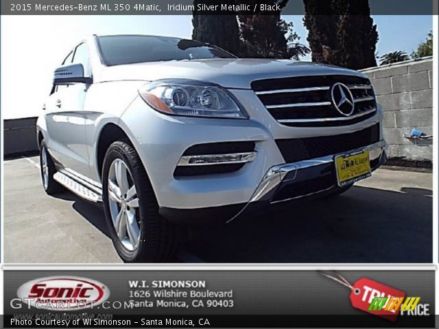 2015 Mercedes-Benz ML 350 4Matic in Iridium Silver Metallic