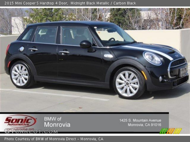 2015 Mini Cooper S Hardtop 4 Door in Midnight Black Metallic
