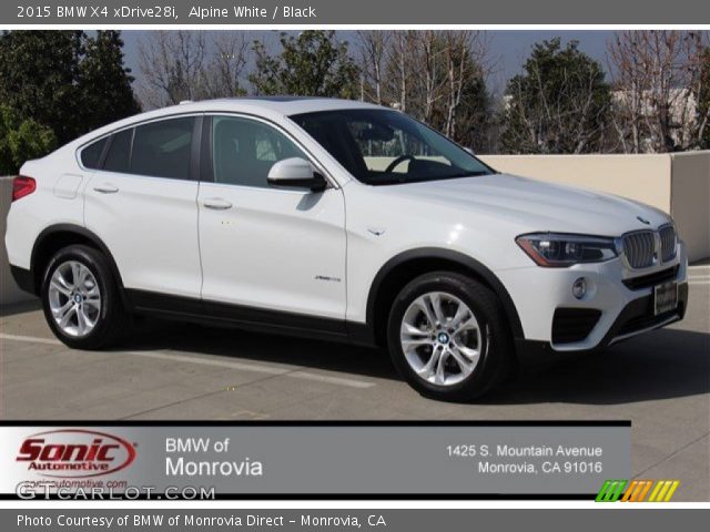 2015 BMW X4 xDrive28i in Alpine White