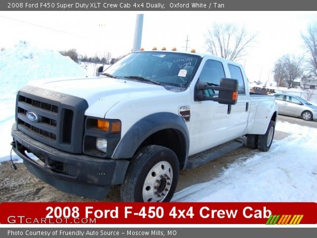 2008 Ford F450 Super Duty XLT Crew Cab 4x4 Dually in Oxford White