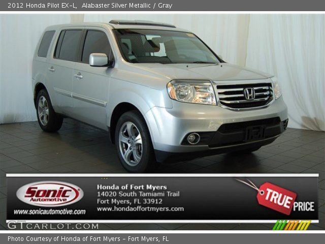 2012 Honda Pilot EX-L in Alabaster Silver Metallic