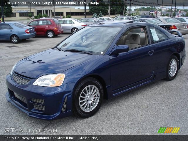 2002 Honda Civic EX Coupe in Eternal Blue Pearl