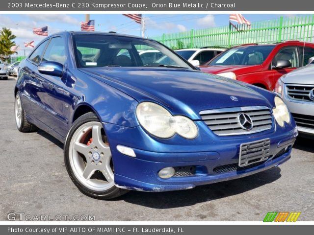 2003 Mercedes-Benz C 230 Kompressor Coupe in Orion Blue Metallic