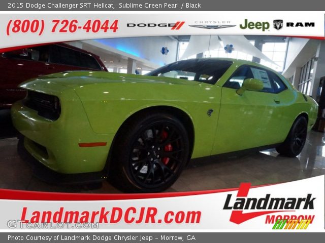 2015 Dodge Challenger SRT Hellcat in Sublime Green Pearl