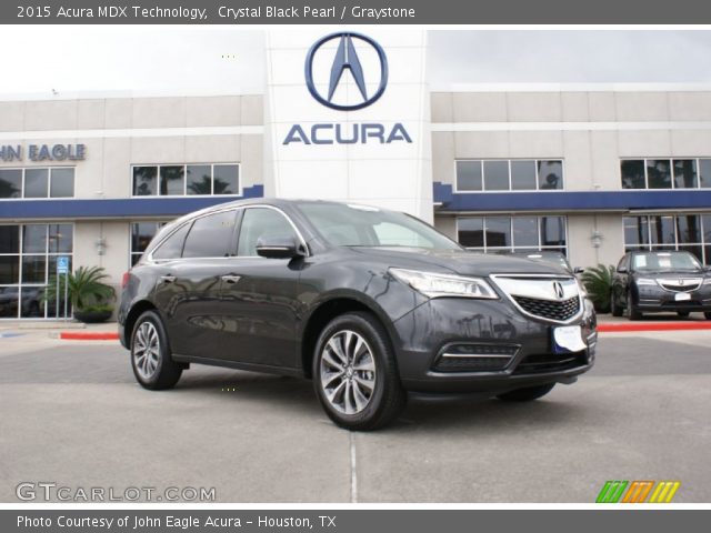 2015 Acura MDX Technology in Crystal Black Pearl