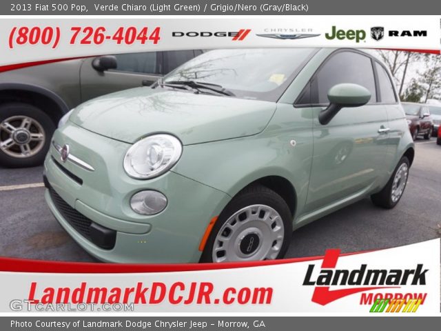 2013 Fiat 500 Pop in Verde Chiaro (Light Green)